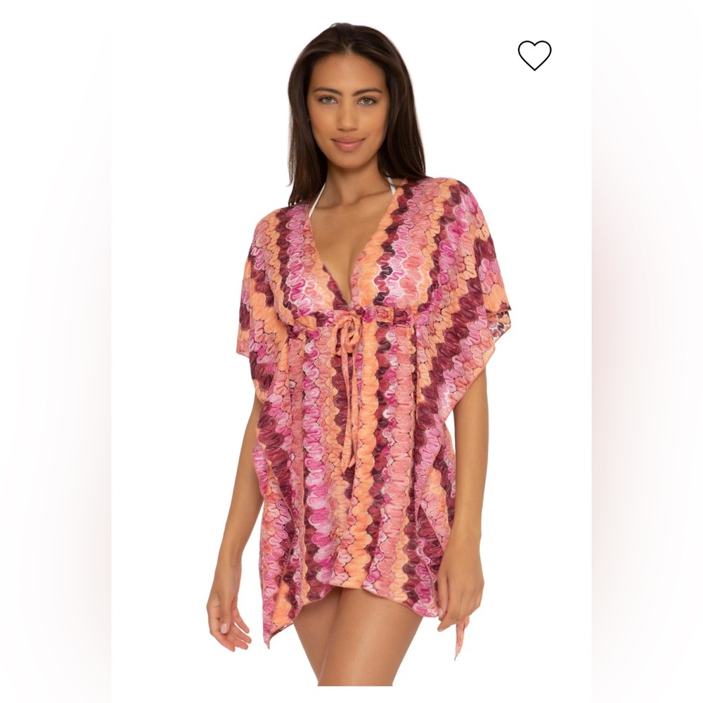 Becca Manu Bay Crochet Tunic Cover Up- XS/S. BRAND NEW